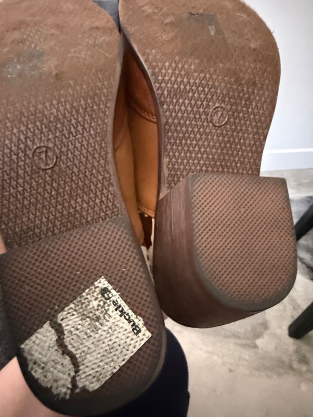 Buckle Pierre Dumas Wilder Ankle Boot Brown Cowhide Accent Western Boots Size 7 - Picture 8 of 11